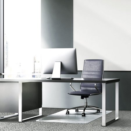 FLOORTEX Glaciermat Heavy Duty Glass Chair Mat for Hard Floors & Carpets, 36in x 40in NCCMFLGL0012